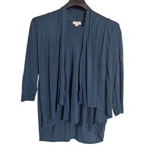 Jessica Simpson Collection Size XXL Drape Jersey Two in One Teal Blue EUC